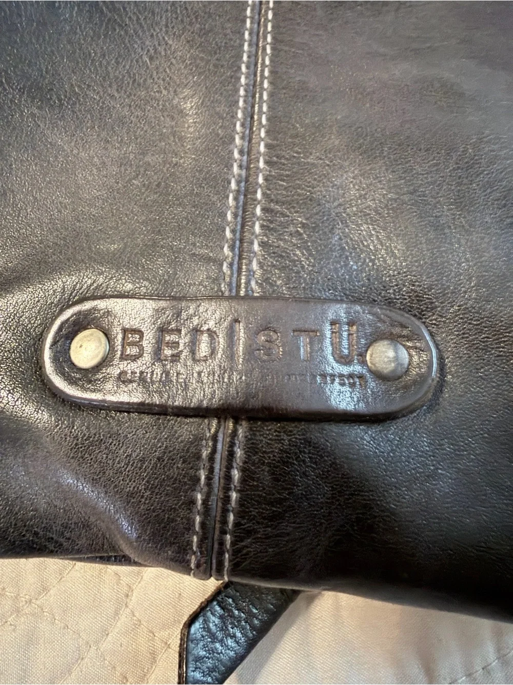 BED/STU BLACK RUSTIC AIKEN CONVERTIBLE CROSSBODY BAG